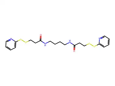 1,4-Bis(3-(2-pyridyldithio)propionamido)butane structure