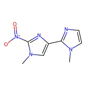 2,4'-Bi-1H-imidazole, 1,1'-dimethyl-2'-nitro- structure