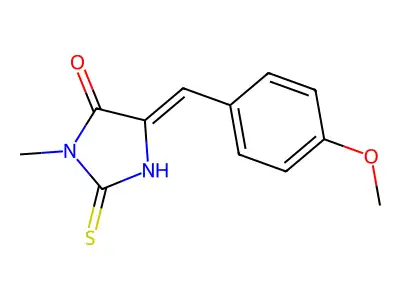 5-(4-Methoxybenzylidene)-3-methyl-2-thioxo-4-imidazolidinone structure