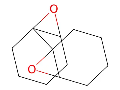 Bi-7-oxabicyclo(4.1.0)heptane structure