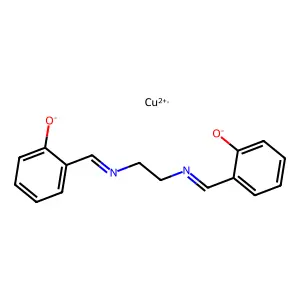 Bis(salicylidene)ethylenediiminocopper structure