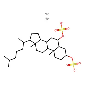 Cholestan-3,6-diyl disulfate structure