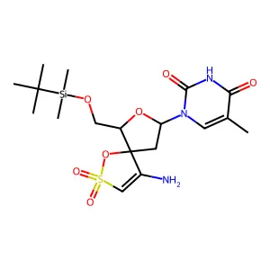 5'-Silyl-2'dT TSAO deriv. structure