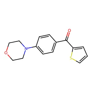 Methanone, [4-(4-morpholinyl)phenyl]-2-thienyl- structure