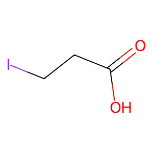 Propanoic acid, 3-iodo- structure