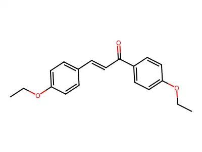 2-Propen-1-one, 1,3-bis(4-ethoxyphenyl)- structure