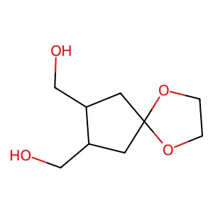 1,4-Dioxaspiro[4.4]nonane, 7,8-bis(hydroxymethyl)- structure