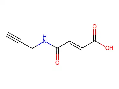 3-[(Prop-2-yn-1-yl)carbamoyl]prop-2-enoic acid structure