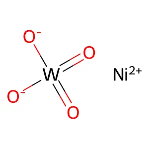Nickel tungsten oxide (NiWO4) structure
