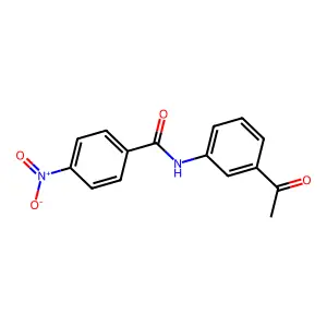 N-(3-acetylphenyl)-4-nitrobenzamide structure