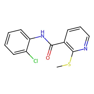 N-(2-chlorophenyl)-2-(methylsulfanyl)pyridine-3-carboxamide structure