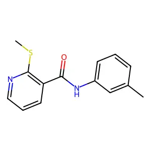 N-(3-methylphenyl)-2-(methylsulfanyl)pyridine-3-carboxamide structure