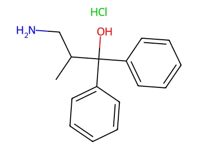 Benzenemethanol, alpha-(2-amino-1-methylethyl)-alpha-phenyl-, hydrochloride structure