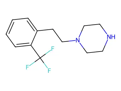 1-[2-(Trifluoromethyl)phenethyl]piperazine structure