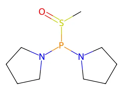 Methylsulfinyl(dipyrrolidin-1-yl)phosphane structure