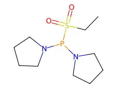 Ethylsulfonyl(dipyrrolidin-1-yl)phosphane structure