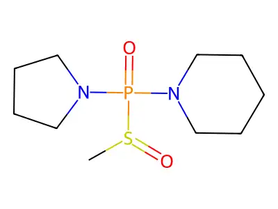 Piperidine,1-[(methylsulfinyl)-1-pyrrolidinylphosphinyl]-,(r*,r*)-(9ci) structure