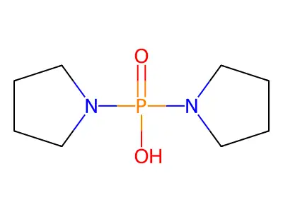 Phosphinic acid, di-1-pyrrolidinyl- structure