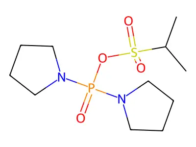 Dipyrrolidin-1-ylphosphoryl propane-2-sulfonate structure