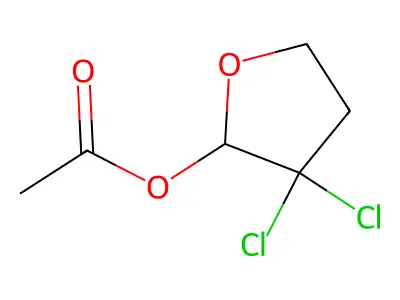 2-Acetoxy-3,3-dichlorotetrahydrofuran structure