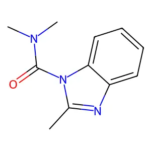 N,N,2-trimethyl-1H-benzimidazole-1-carboxamide structure