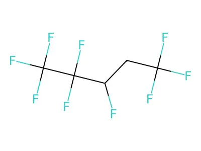 Nonafluoropentane structure