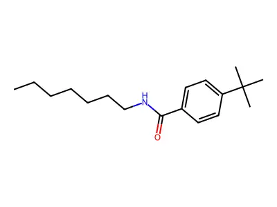 4-Tert-butyl-N-heptylbenzamide structure