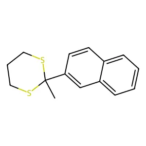 1,3-Dithiane, 2-methyl-2-(2-naphthalenyl)- structure