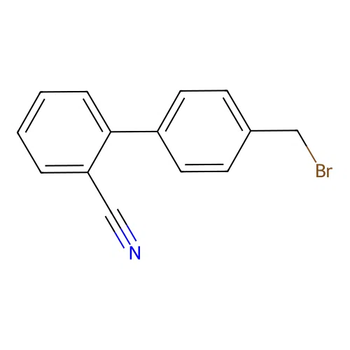 4'-(Bromomethyl)-2-cyanobiphenyl structure