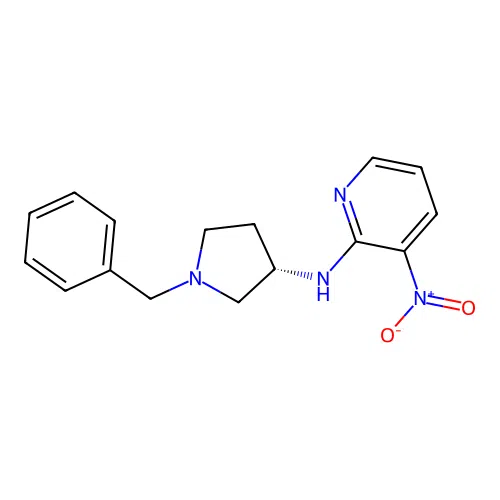 (S)-N-(1-Benzylpyrrolidin-3-yl)-3-nitropyridin-2-amine structure