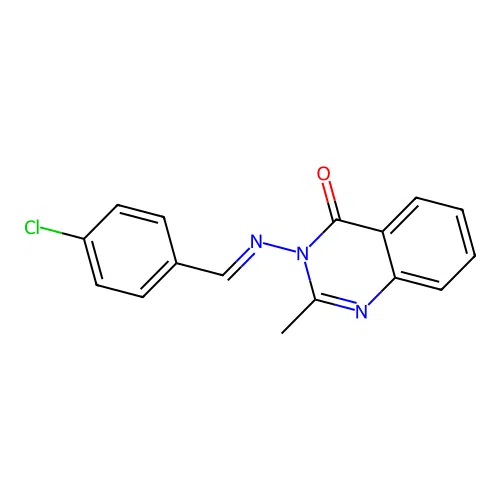3-((4-Chlorobenzylidene)amino)-2-methylquinazolin-4(3H)-one structure