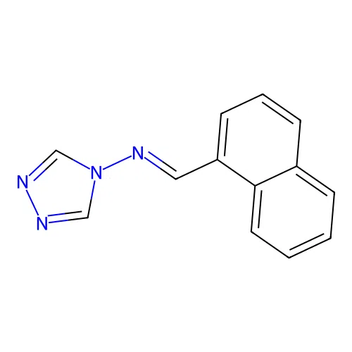 N-[(E)-naphthalen-1-ylmethylidene]-4H-1,2,4-triazol-4-amine structure