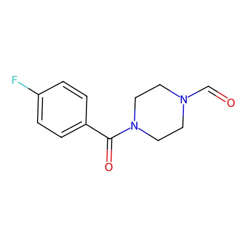 4-(4-Fluorobenzoyl)piperazine-1-carbaldehyde structure