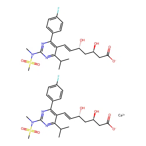 Rosuvastatin calcium structure