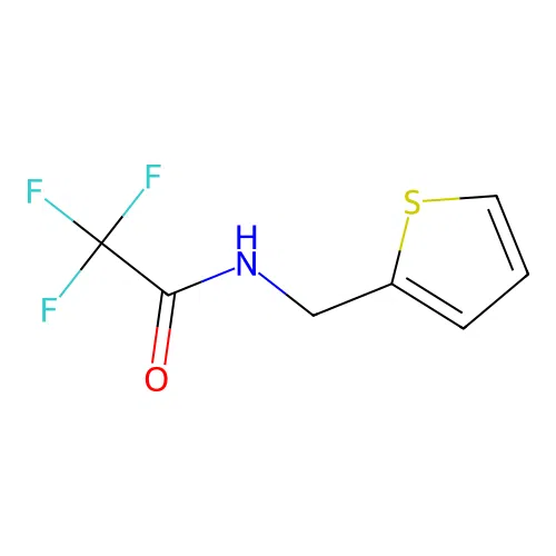 2,2,2-trifluoro-N-(thiophen-2-ylmethyl)acetamide structure