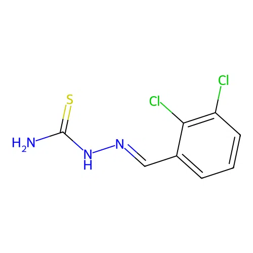 [(E)-(2,3-dichlorophenyl)methylideneamino]thiourea structure