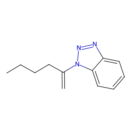 1-Hex-1-en-2-ylbenzotriazole structure