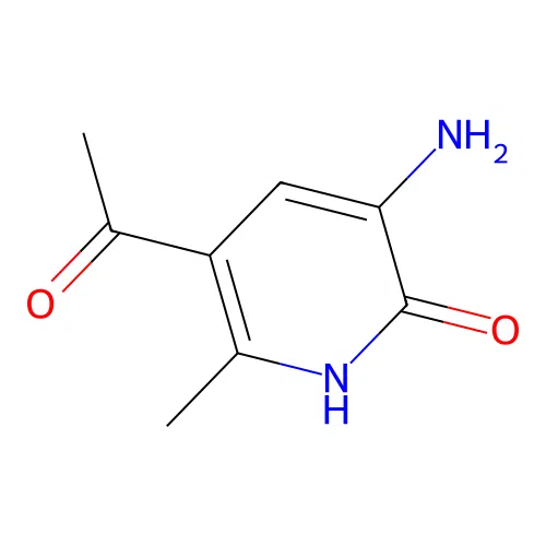 2(1H)-Pyridinone, 5-acetyl-3-amino-6-methyl- structure
