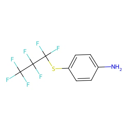 4-(Heptafluoropropylthio)aniline structure