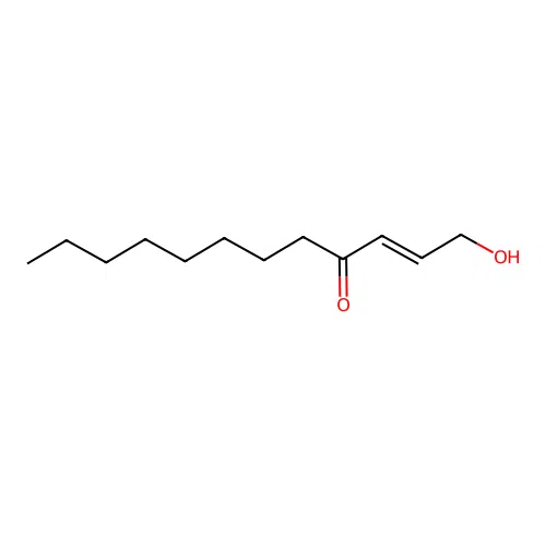 1-Hydroxy-2-dodecen-4-one structure