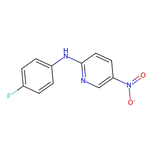 N-(4-fluorophenyl)-5-nitropyridin-2-amine structure