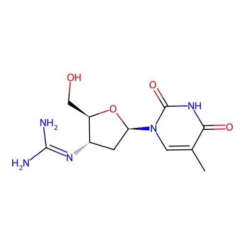 3'-Guanidino-3'-deoxythymidine structure