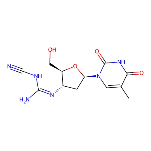 3'-N-Cyanoguanidino-3'-deoxythymidine structure