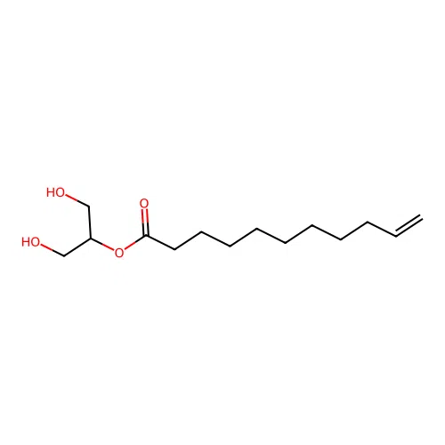 10-Undecenoic acid, 2-hydroxy-1-(hydroxymethyl)ethyl ester structure