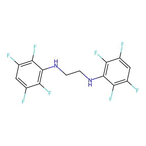 1,2-Ethanediamine, N,N'-bis(2,3,5,6-tetrafluorophenyl)- structure