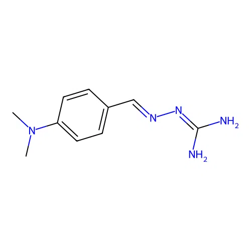 Hydrazinecarboximidamide, 2-[[4-(dimethylamino)P structure
