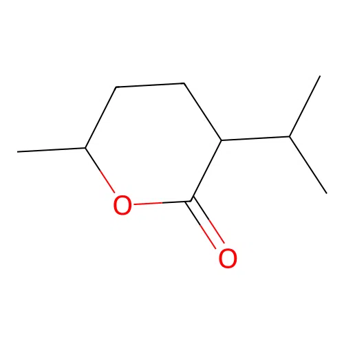 6-Methyl-3-propan-2-yloxan-2-one structure
