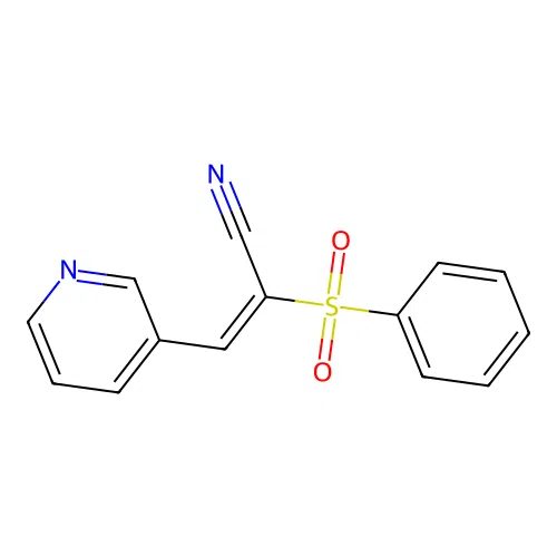 2-(Phenylsulfonyl)-3-(3-pyridyl)prop-2-enenitrile structure