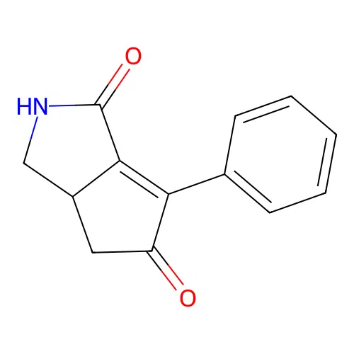 Cyclopenta[c]pyrrole-1,5-dione, 2,3,3a,4-tetrahydro-6-phenyl- structure