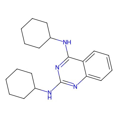 2-N,4-N-dicyclohexylquinazoline-2,4-diamine structure